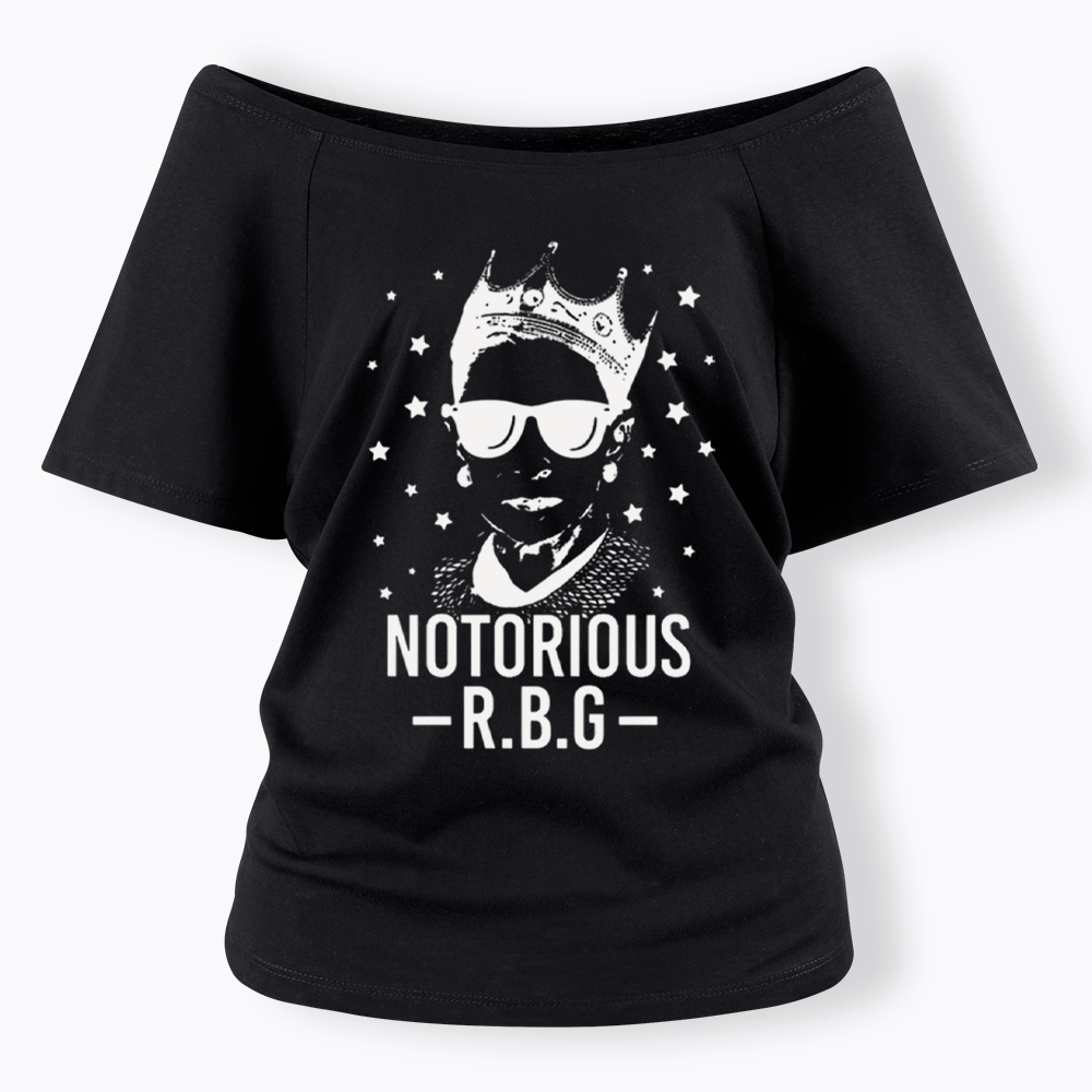 Notorious RBG Off Shoulder T-Shirt