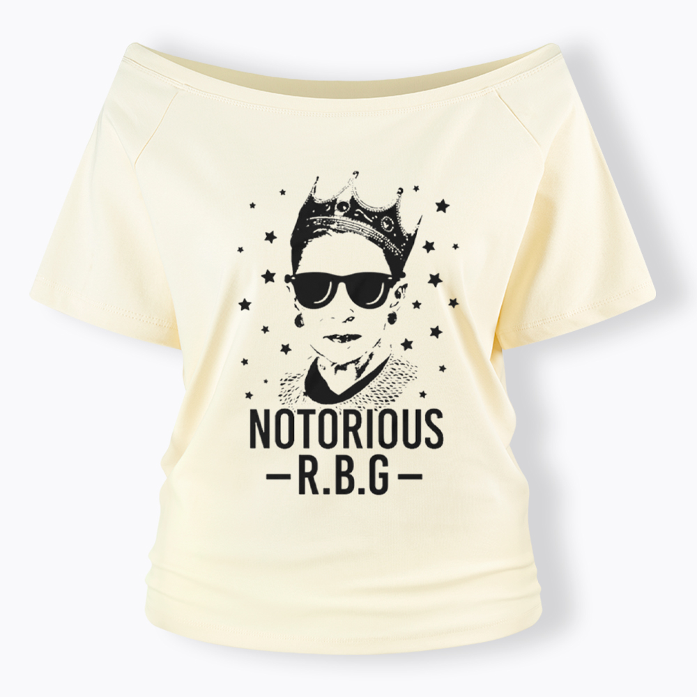 Notorious RBG Off Shoulder T-Shirt
