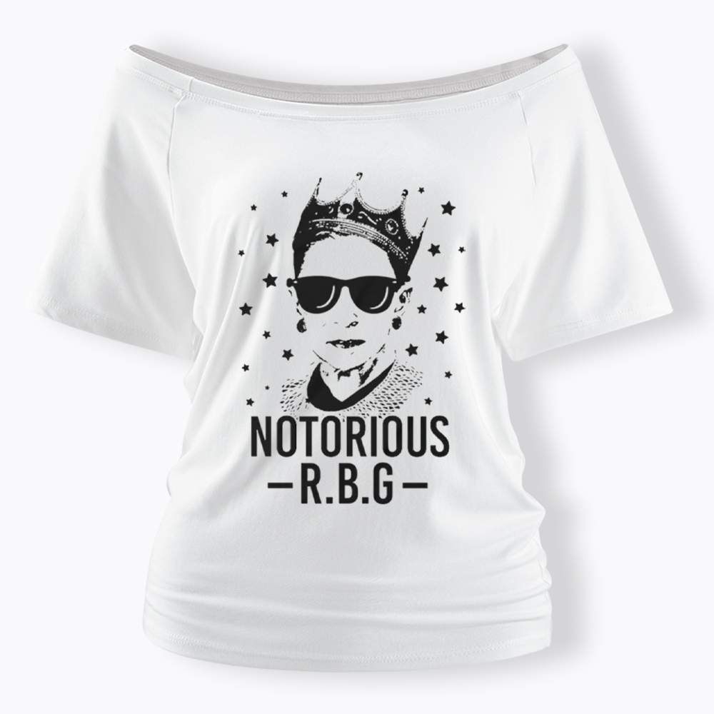 Notorious RBG Off Shoulder T-Shirt