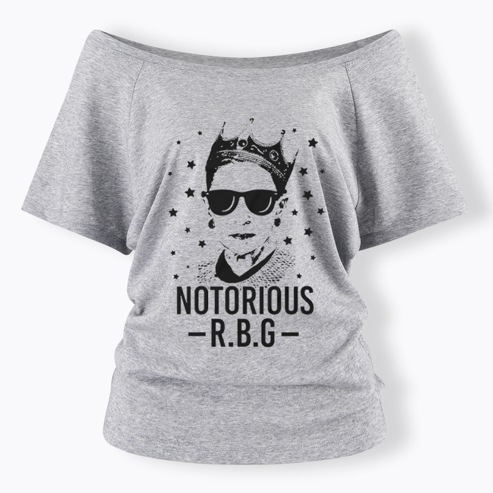 Notorious RBG Off Shoulder T-Shirt
