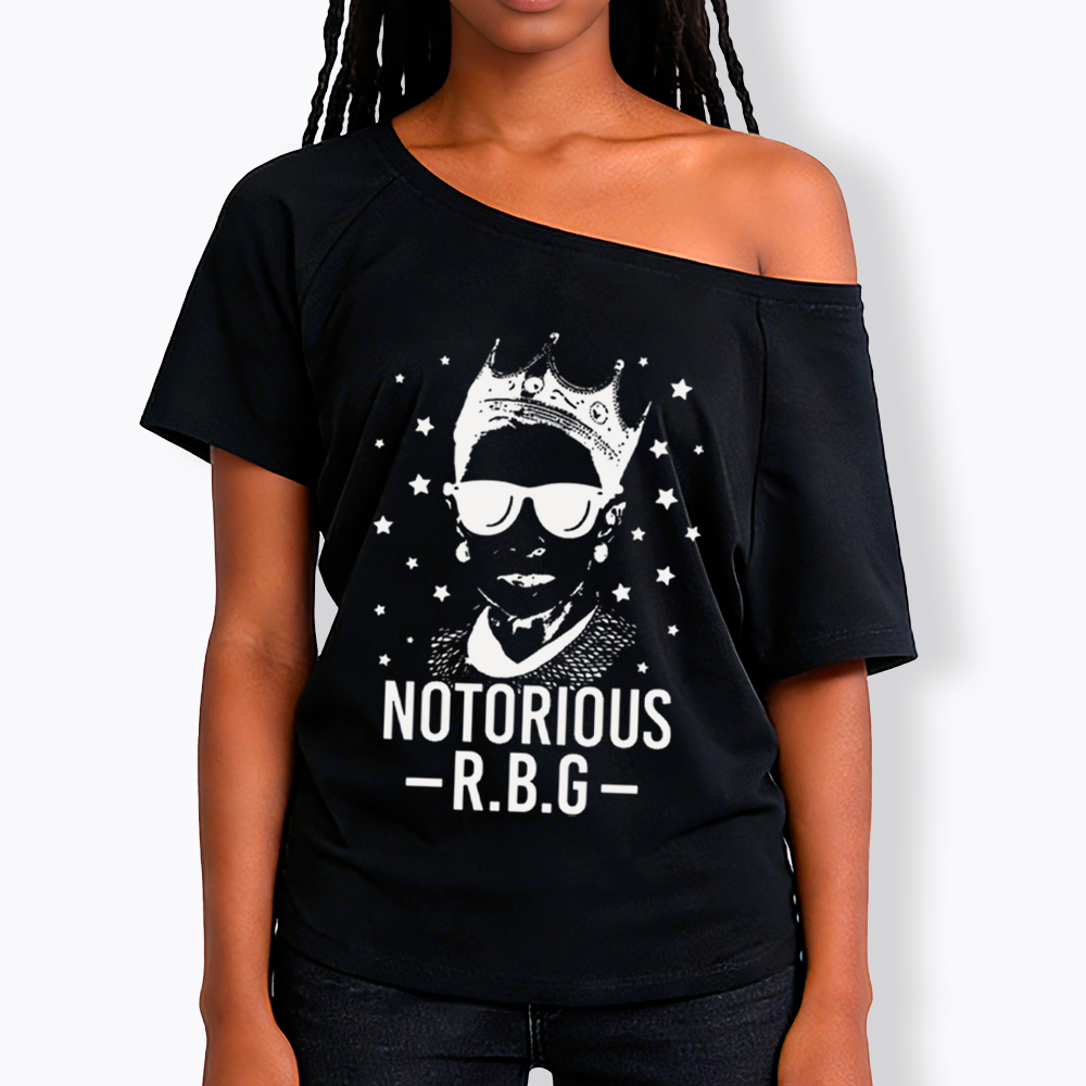 Notorious RBG Off Shoulder T-Shirt