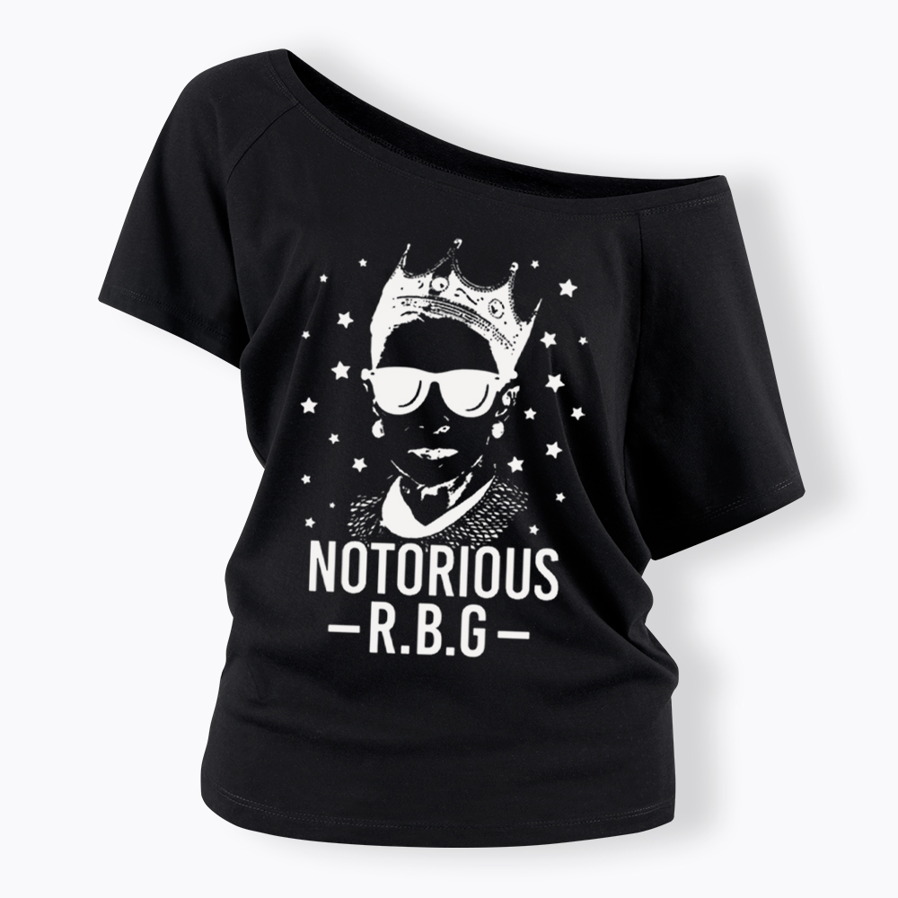 Notorious RBG Off Shoulder T-Shirt