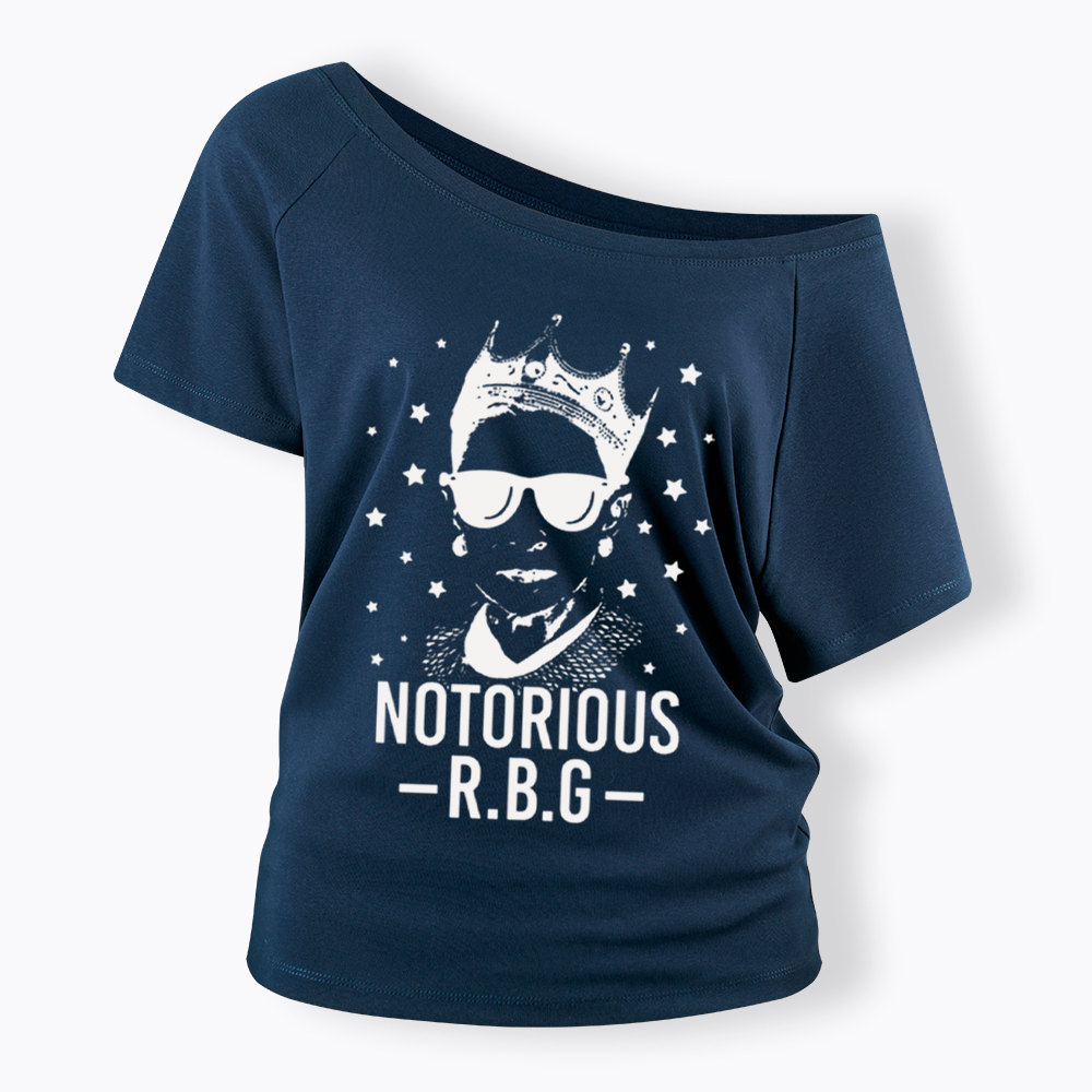 Notorious RBG Off Shoulder T-Shirt
