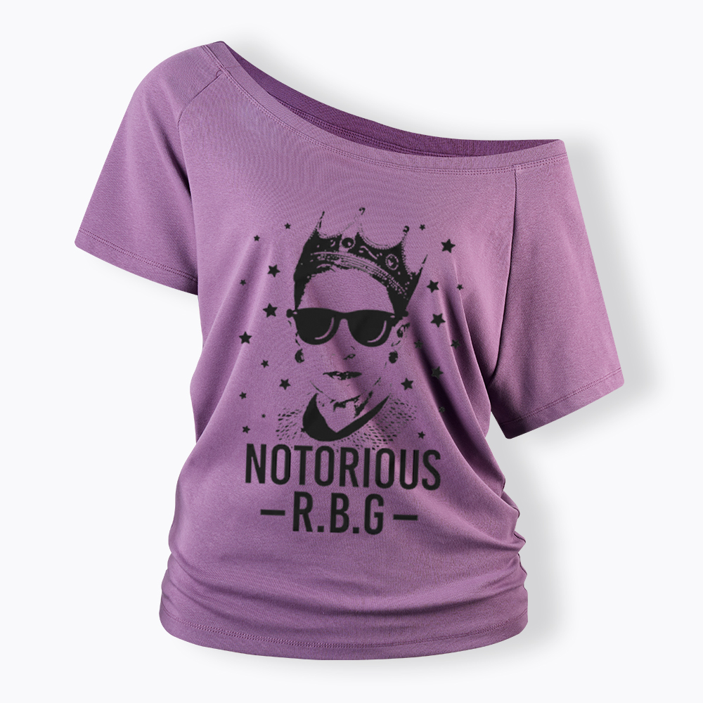 Notorious RBG Off Shoulder T-Shirt