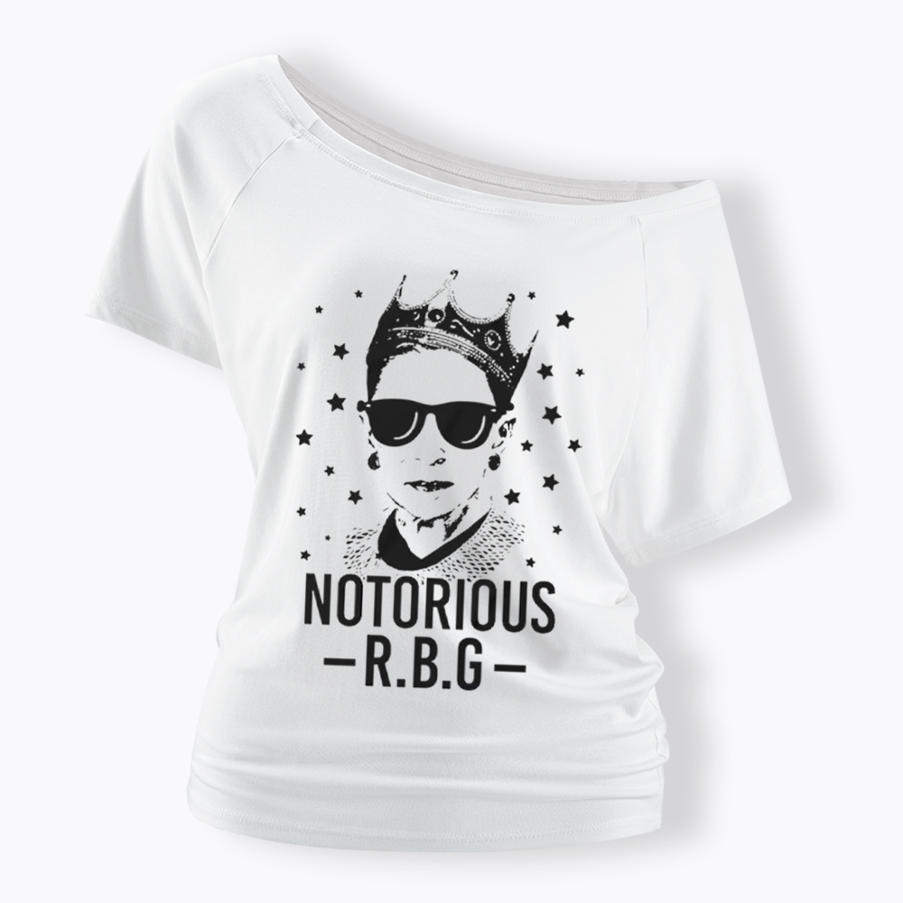 Notorious RBG Off Shoulder T-Shirt