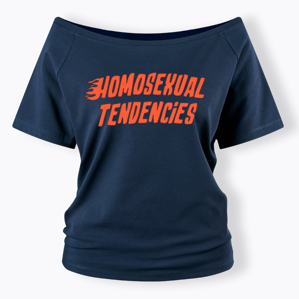 Homosexual Tendencies Off Shoulder T-Shirt