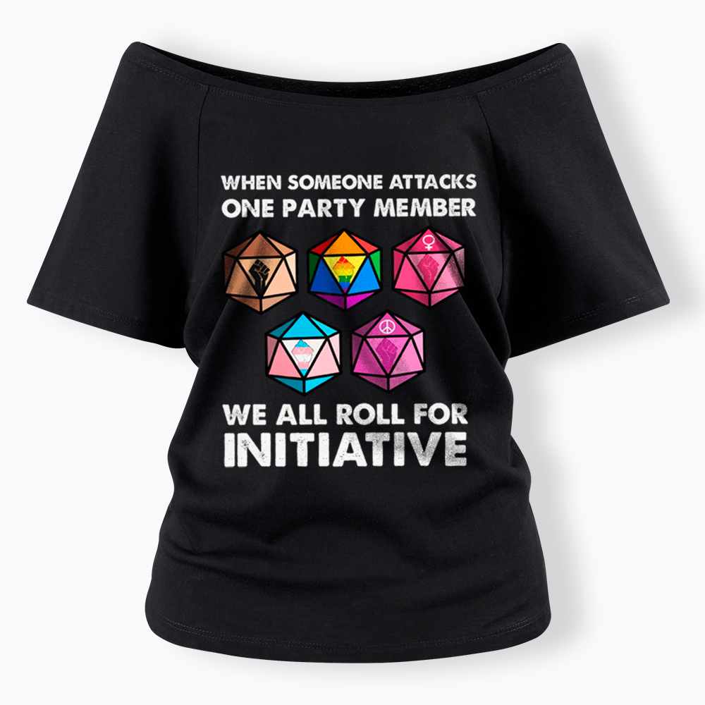 When Someone Attacks LGBT Pride Off Shoulder T-Shirt