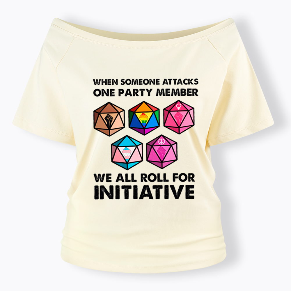 When Someone Attacks LGBT Pride Off Shoulder T-Shirt