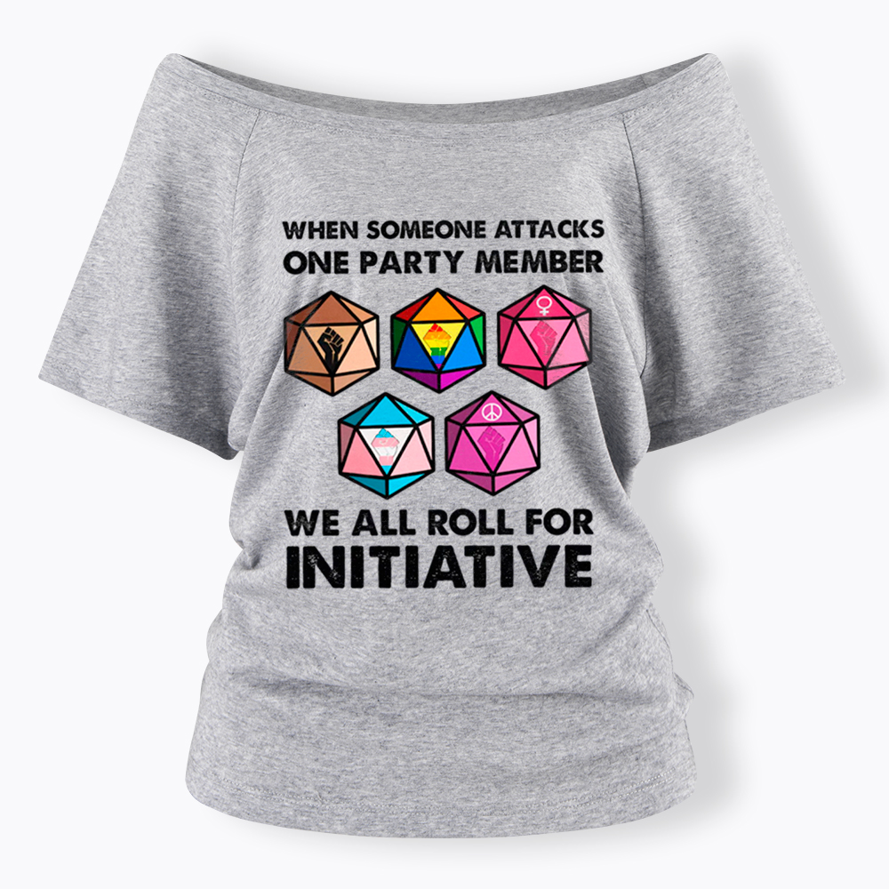When Someone Attacks LGBT Pride Off Shoulder T-Shirt