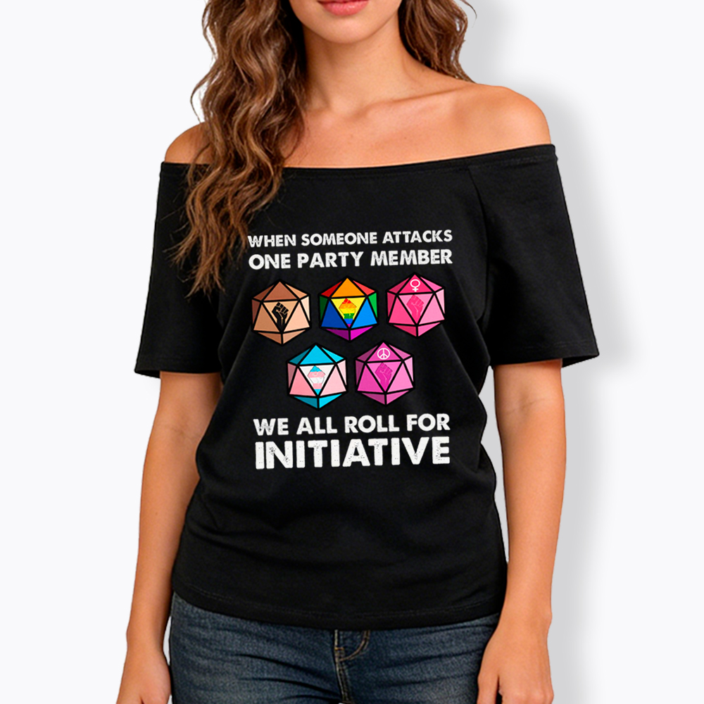 When Someone Attacks LGBT Pride Off Shoulder T-Shirt