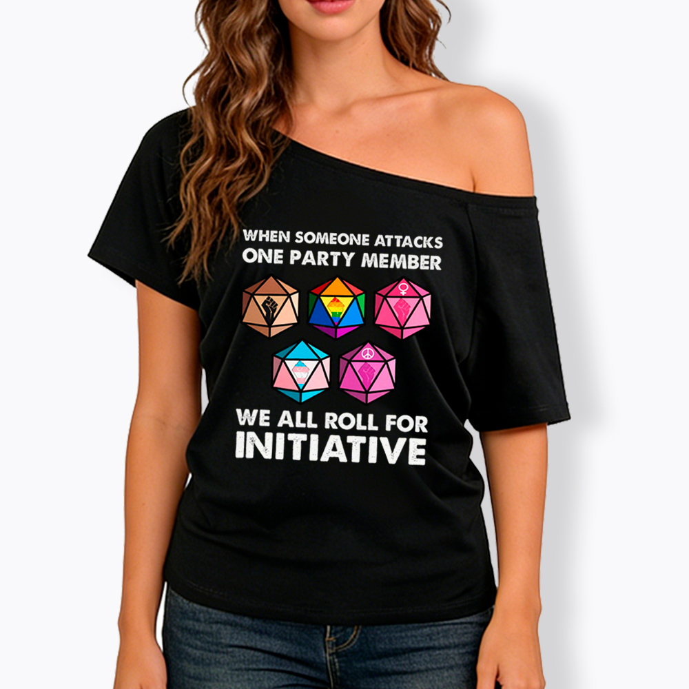 When Someone Attacks LGBT Pride Off Shoulder T-Shirt