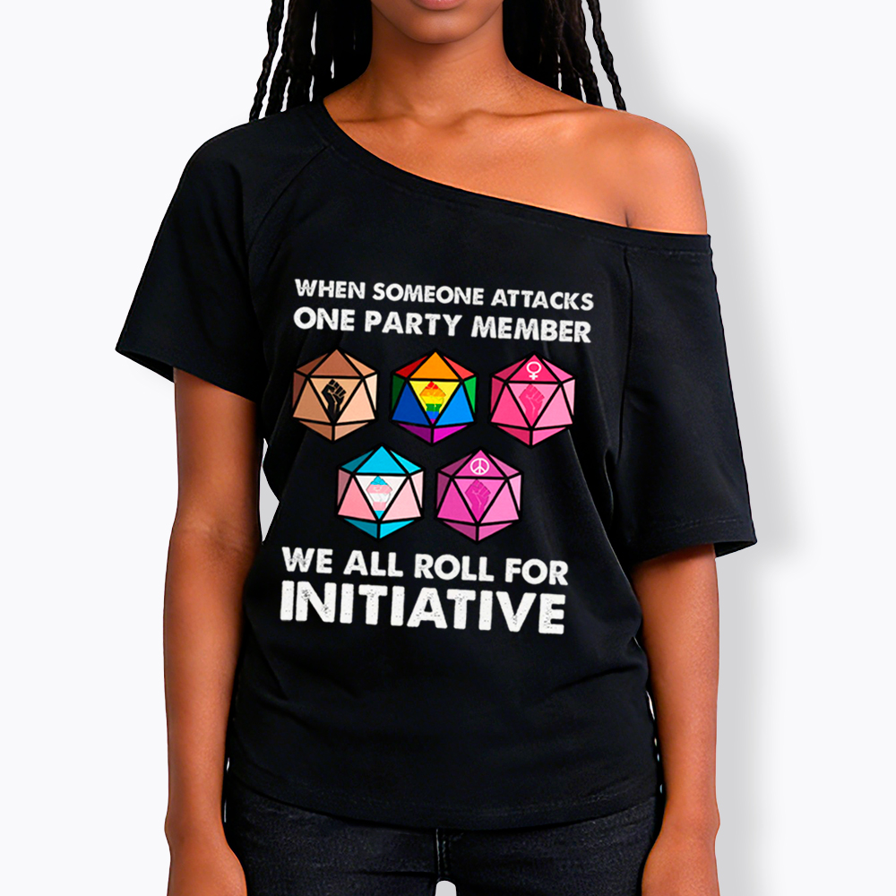 When Someone Attacks LGBT Pride Off Shoulder T-Shirt