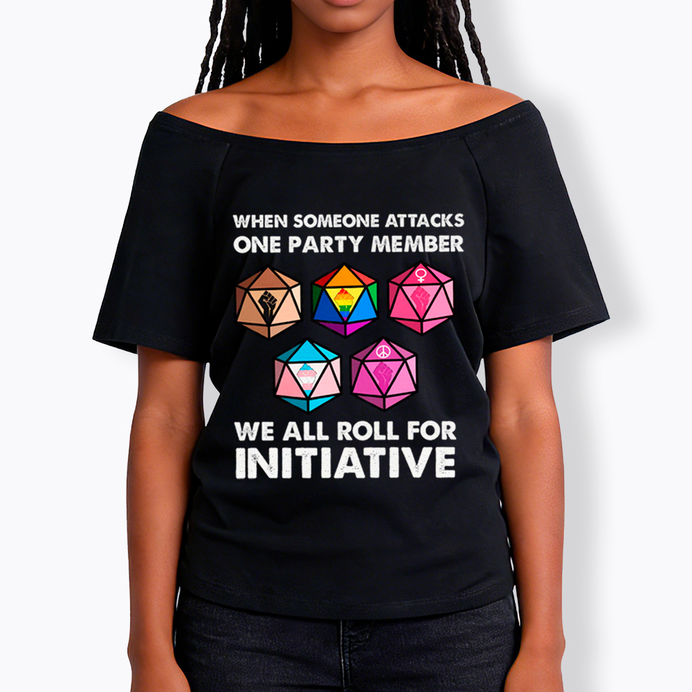 When Someone Attacks LGBT Pride Off Shoulder T-Shirt