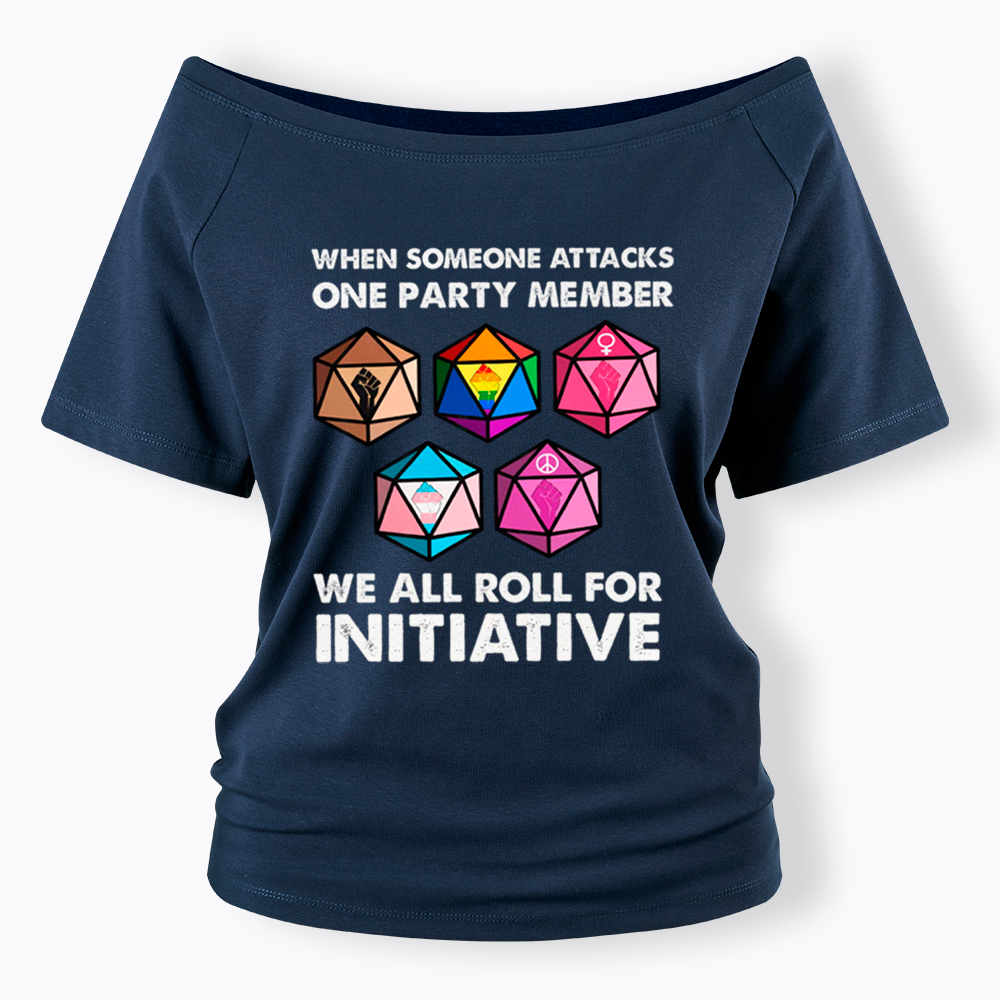 When Someone Attacks LGBT Pride Off Shoulder T-Shirt
