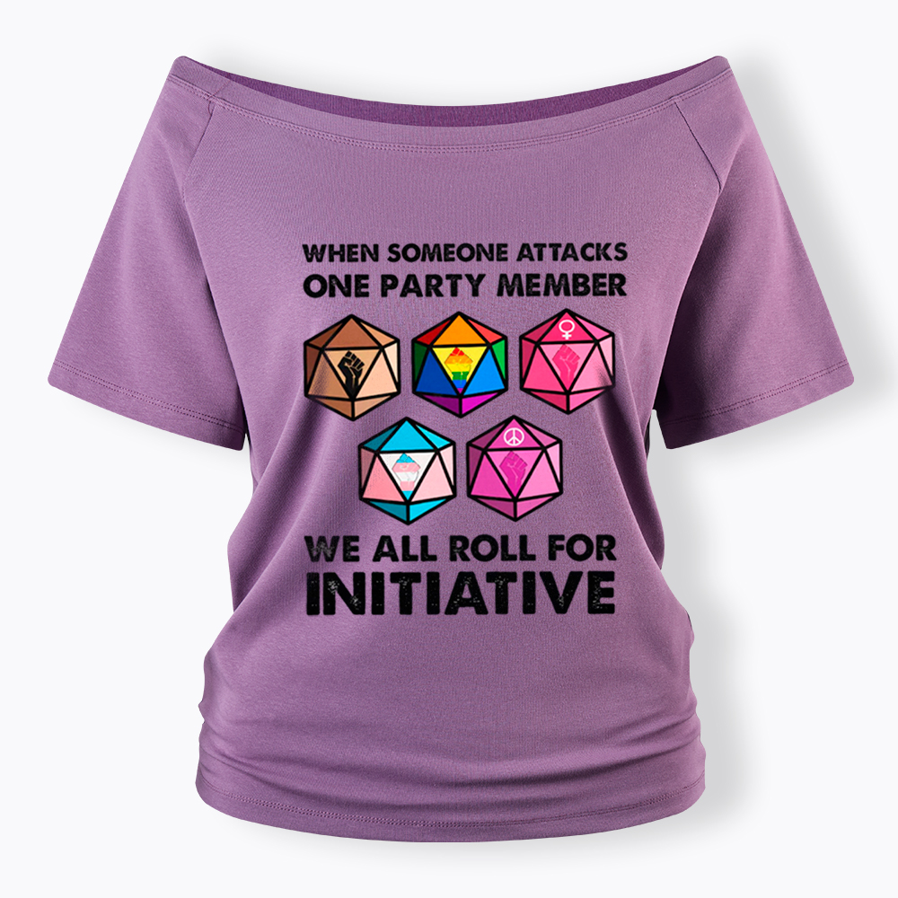 When Someone Attacks LGBT Pride Off Shoulder T-Shirt