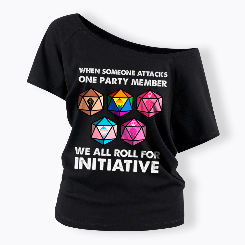 When Someone Attacks LGBT Pride Off Shoulder T-Shirt