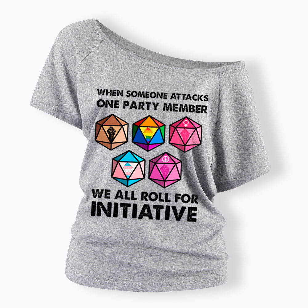 When Someone Attacks LGBT Pride Off Shoulder T-Shirt
