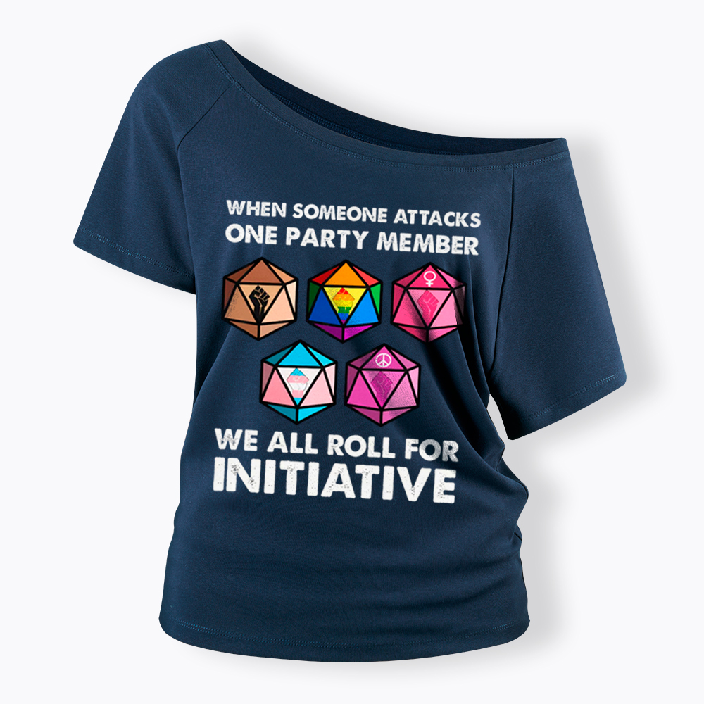 When Someone Attacks LGBT Pride Off Shoulder T-Shirt