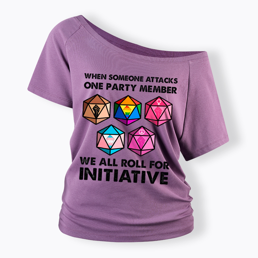 When Someone Attacks LGBT Pride Off Shoulder T-Shirt