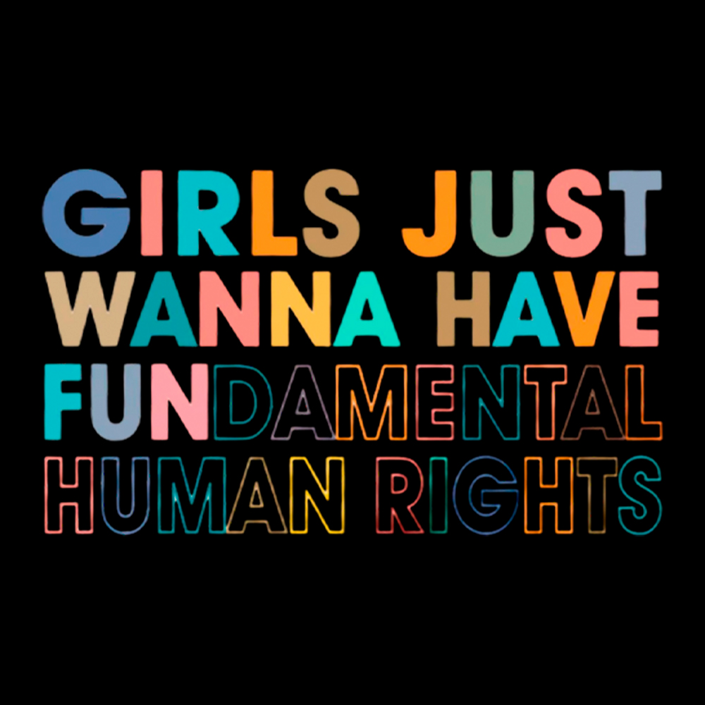 Girls Just Wanna Have Fundamental Human Rights Cropped T-Shirt