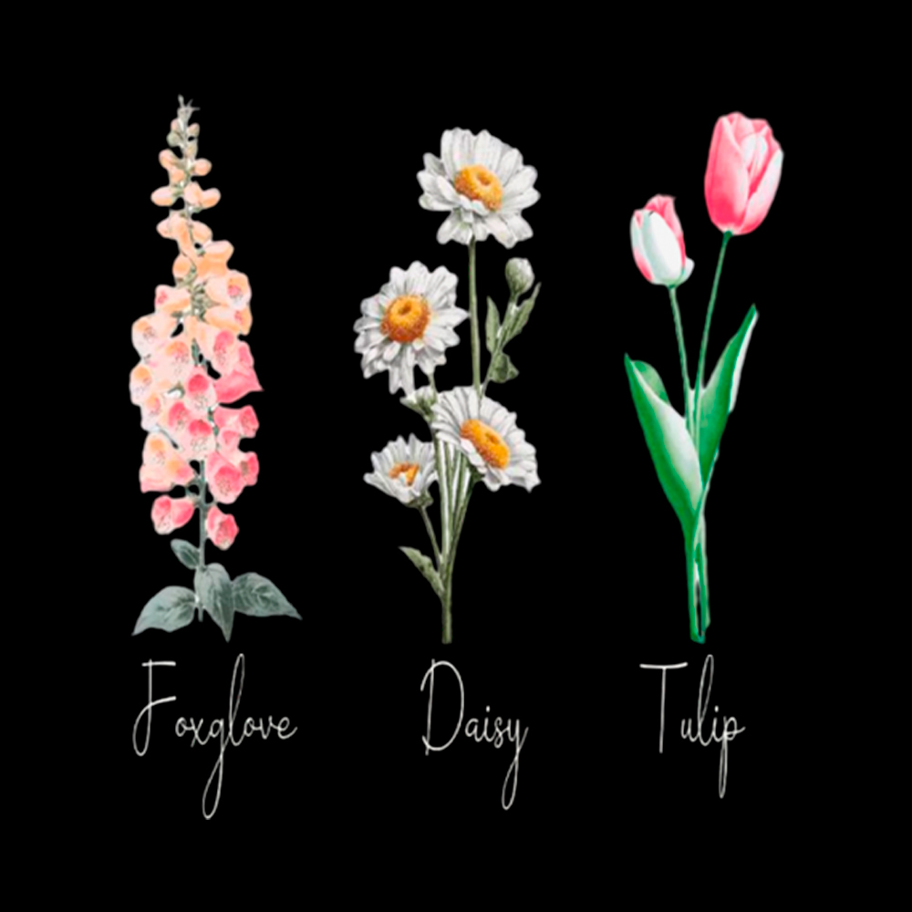 Subtle Flower Cropped T-Shirt