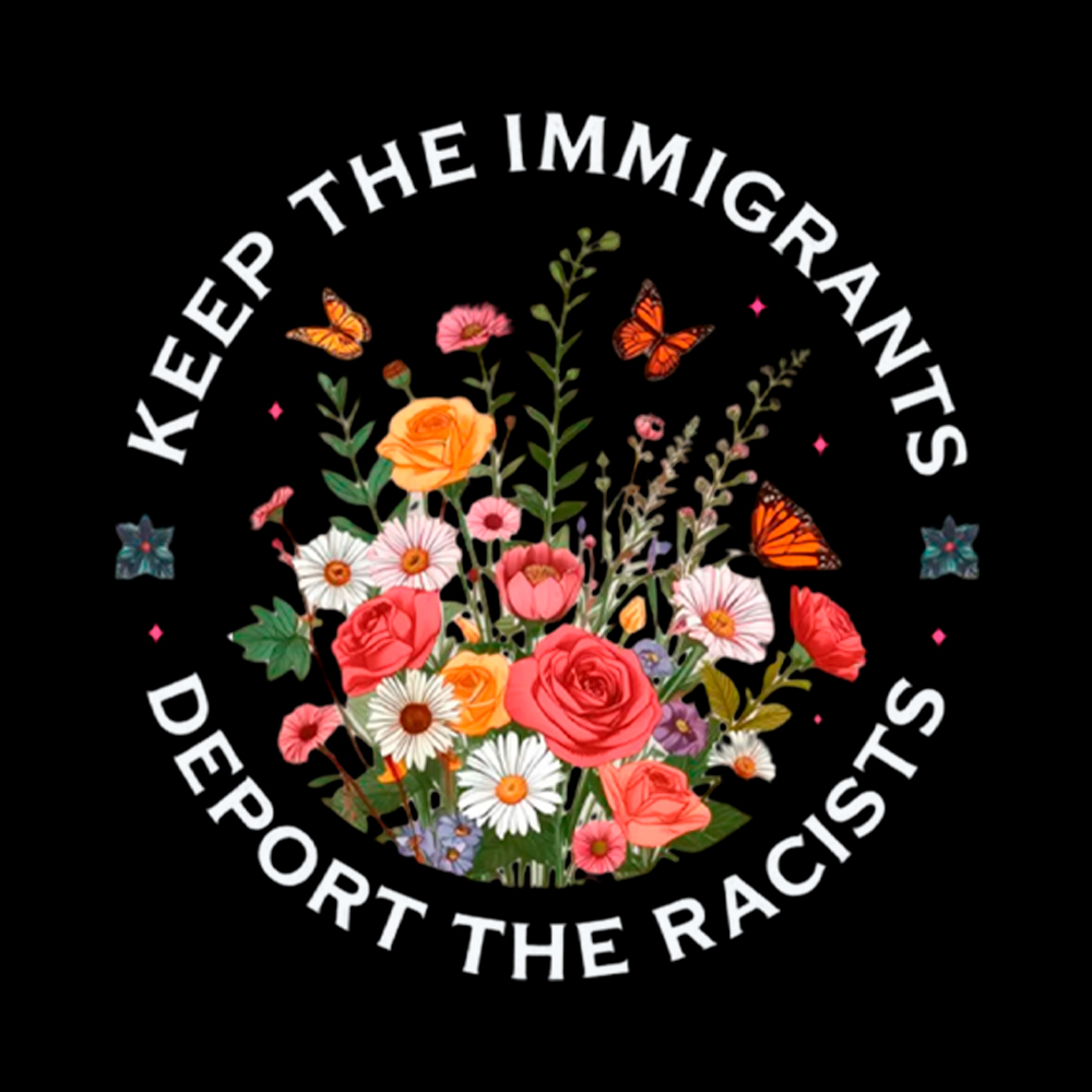Keep The Immigrants Deport The Racist Cropped T-Shirt