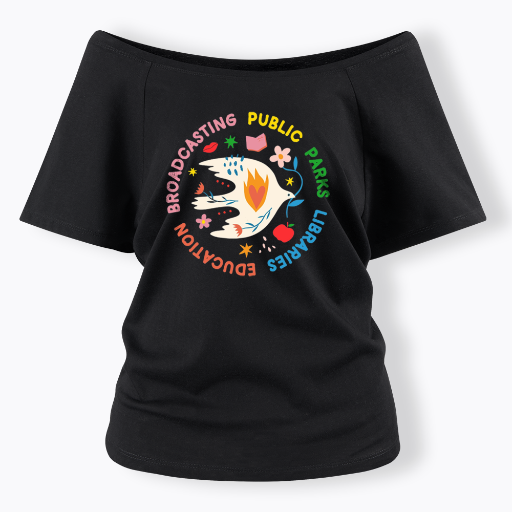 Protect Our Public Parks Off Shoulder T-shirts