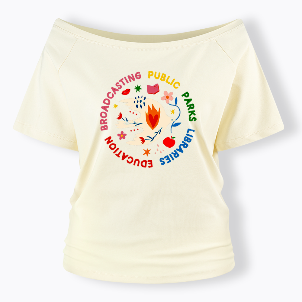 Protect Our Public Parks Off Shoulder T-shirts