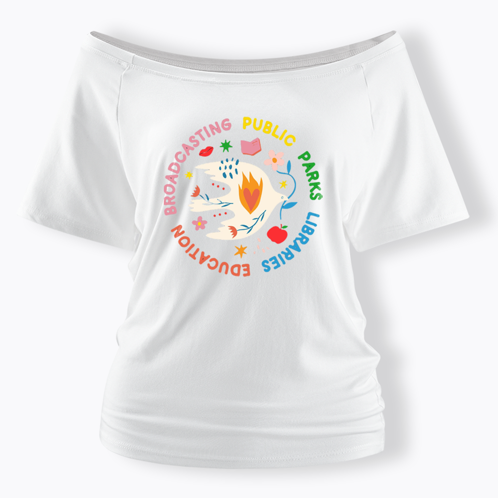 Protect Our Public Parks Off Shoulder T-shirts