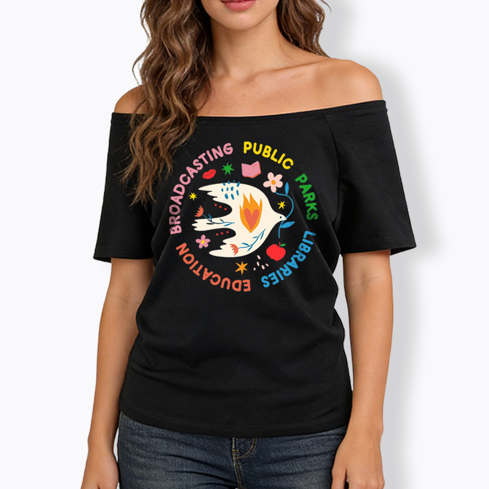 Protect Our Public Parks Off Shoulder T-shirts
