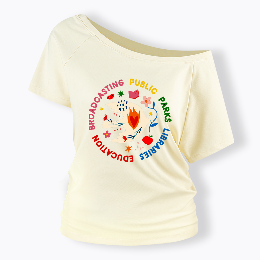 Protect Our Public Parks Off Shoulder T-shirts