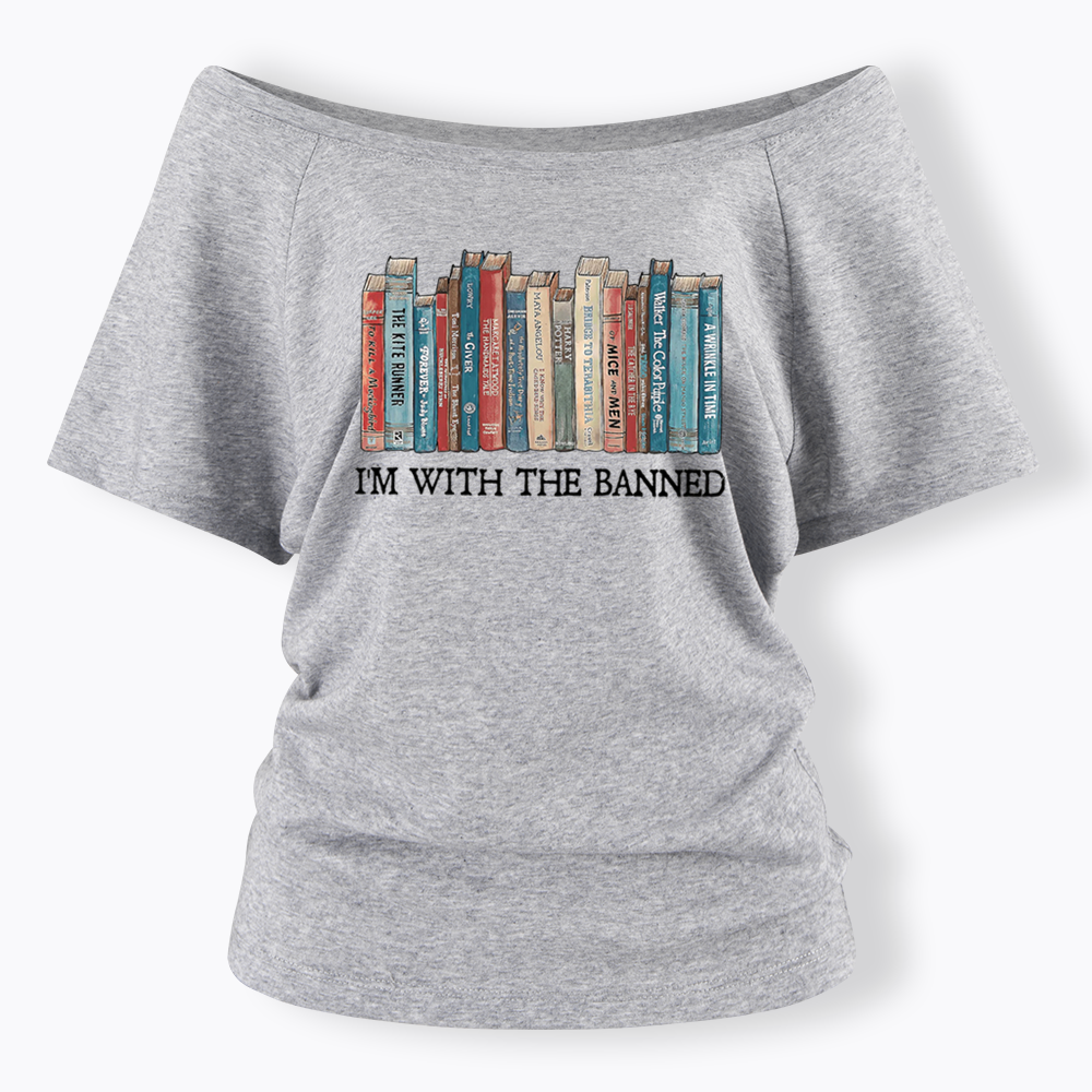I'm With The Banned Off Shoulder T-shirts
