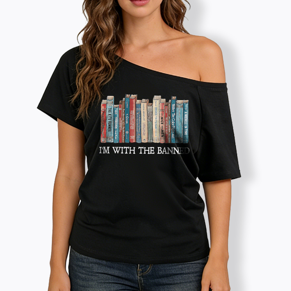 I'm With The Banned Off Shoulder T-shirts