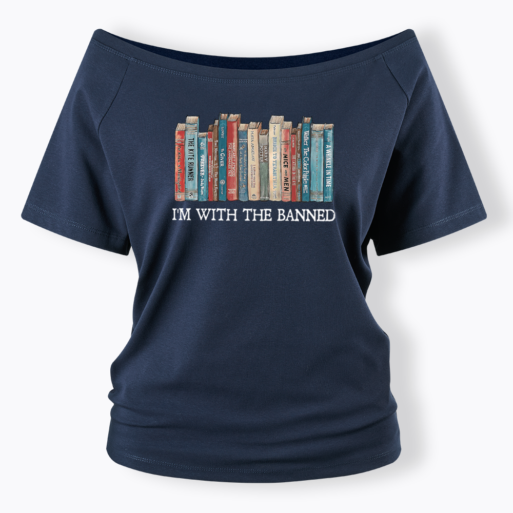 I'm With The Banned Off Shoulder T-shirts