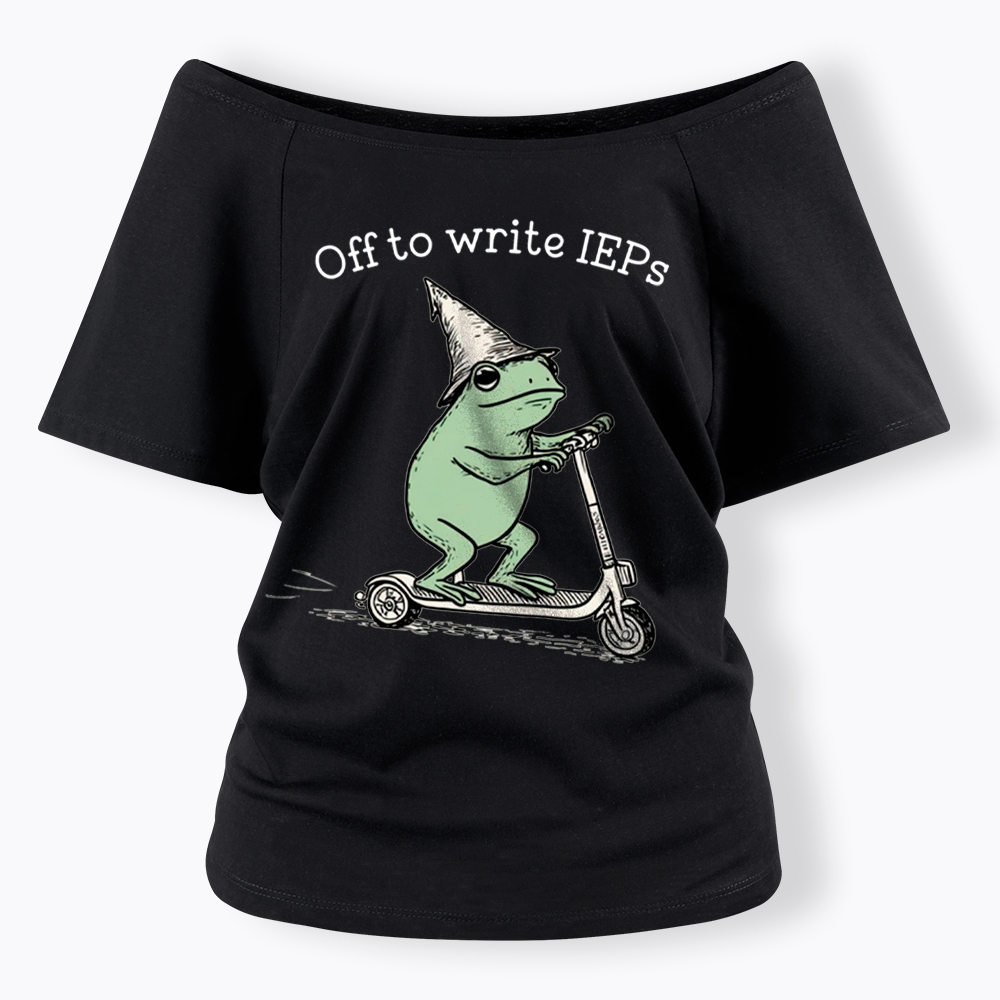 School Psychologist Special Education Off Shoulder T-Shirt