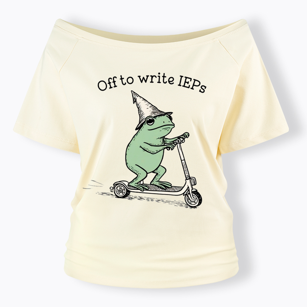 School Psychologist Special Education Off Shoulder T-Shirt