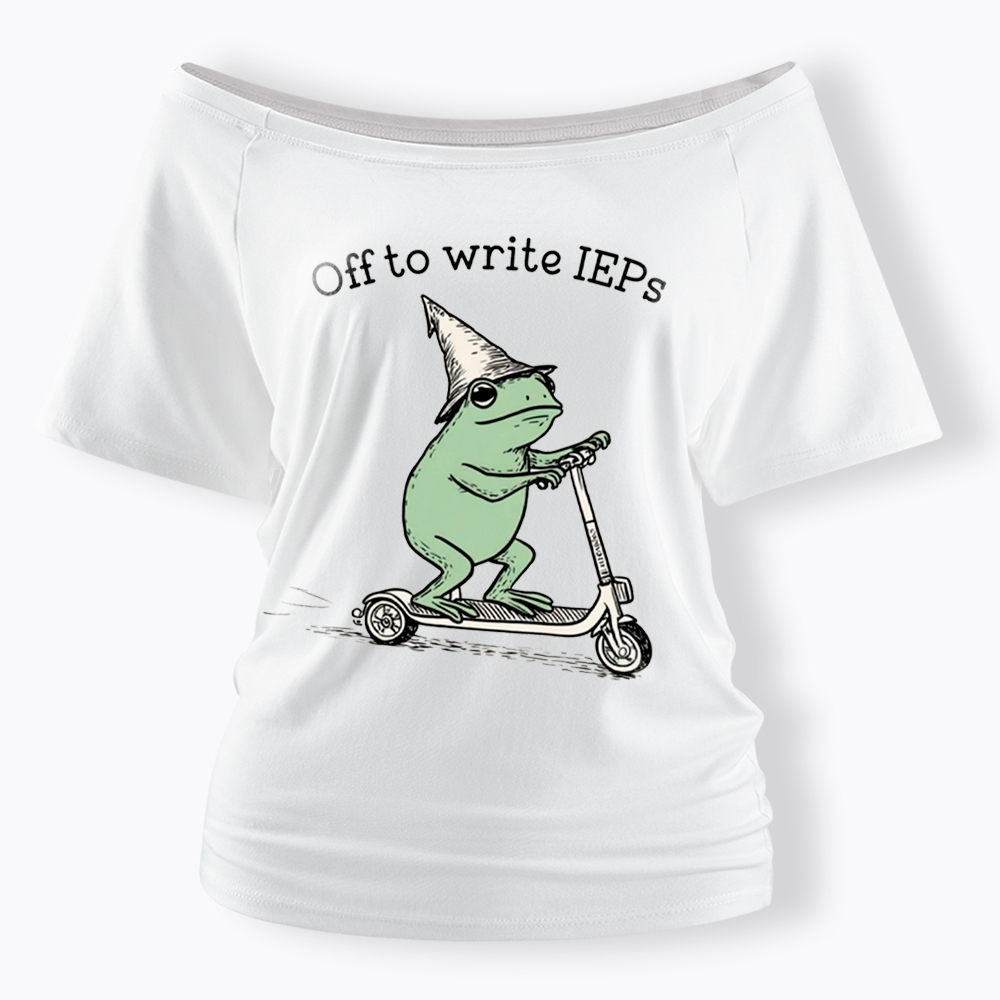 School Psychologist Special Education Off Shoulder T-Shirt