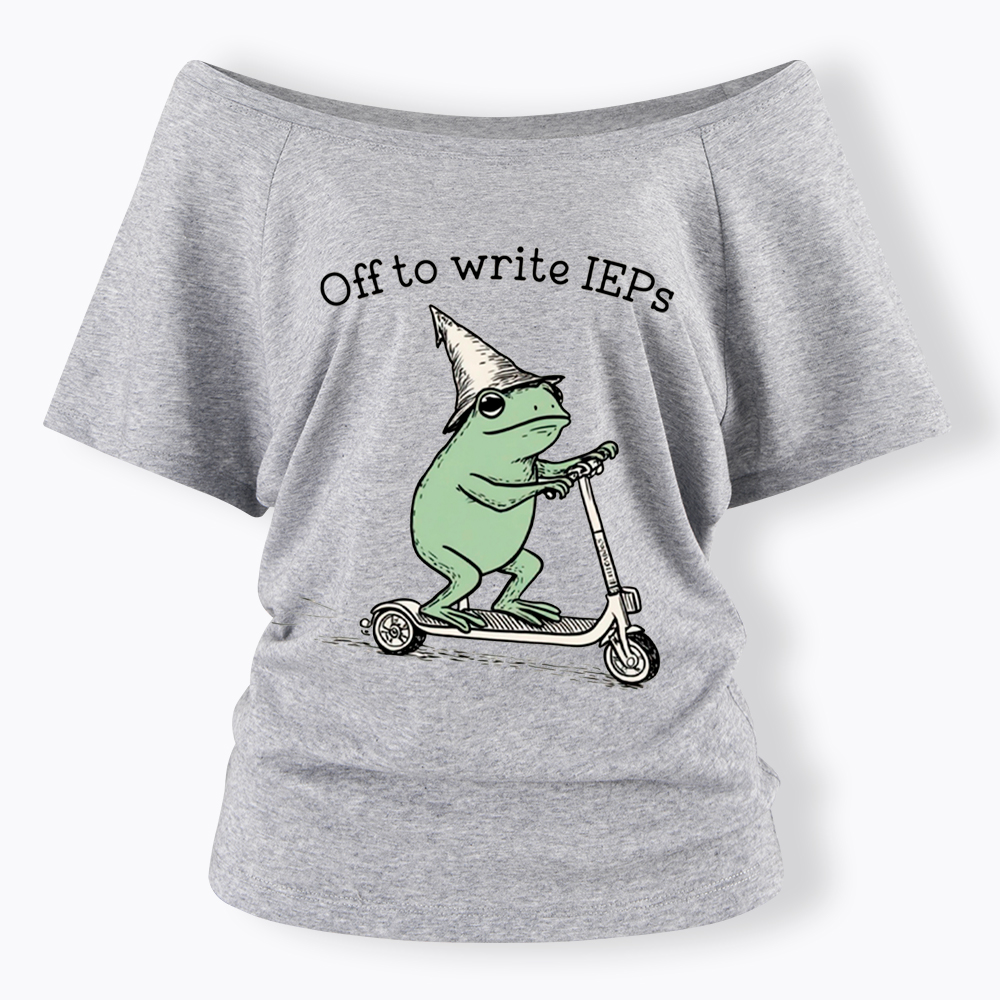 School Psychologist Special Education Off Shoulder T-Shirt