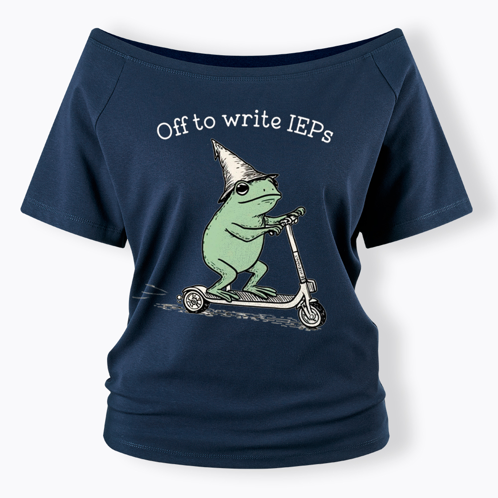 School Psychologist Special Education Off Shoulder T-Shirt