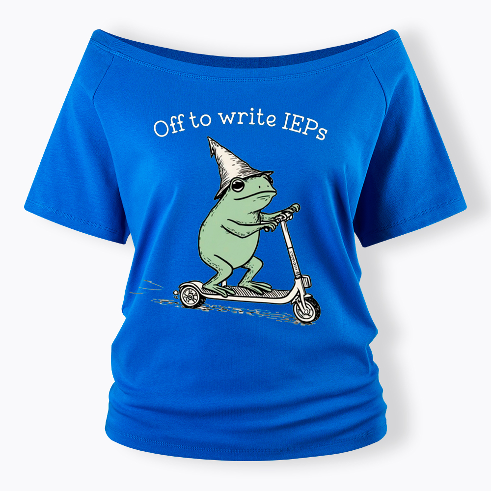 School Psychologist Special Education Off Shoulder T-Shirt