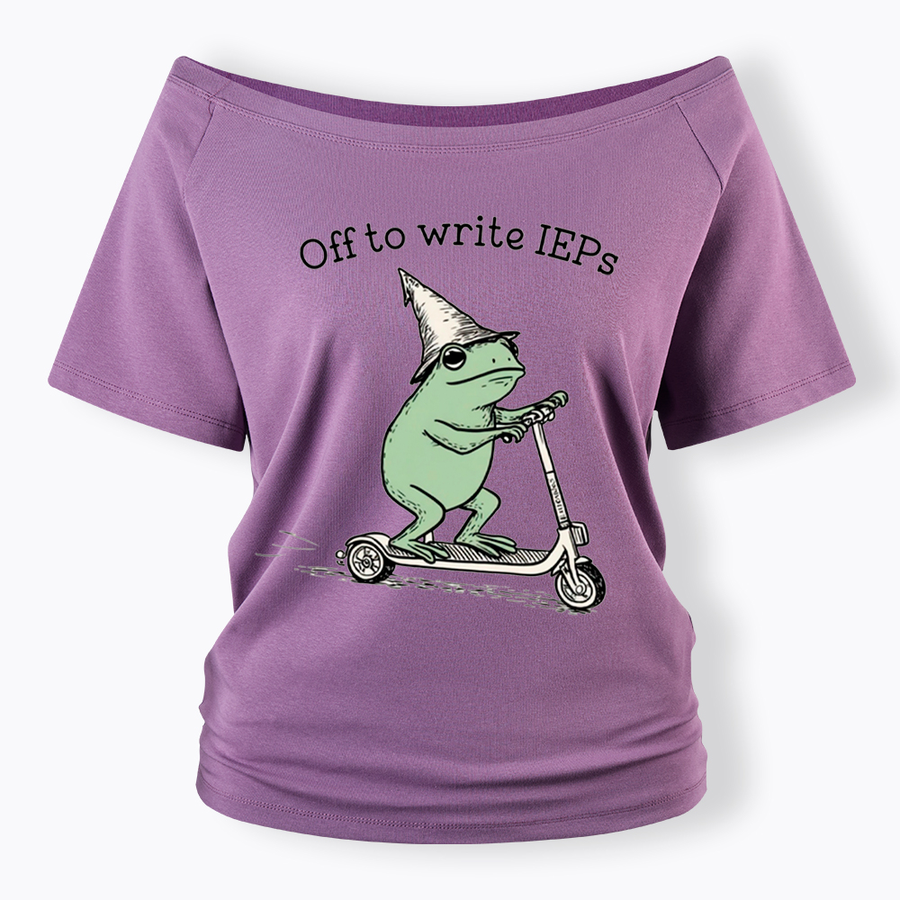 School Psychologist Special Education Off Shoulder T-Shirt