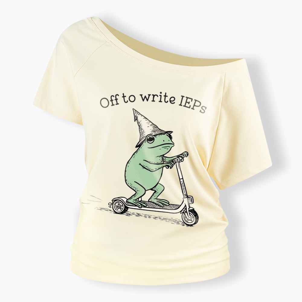 School Psychologist Special Education Off Shoulder T-Shirt