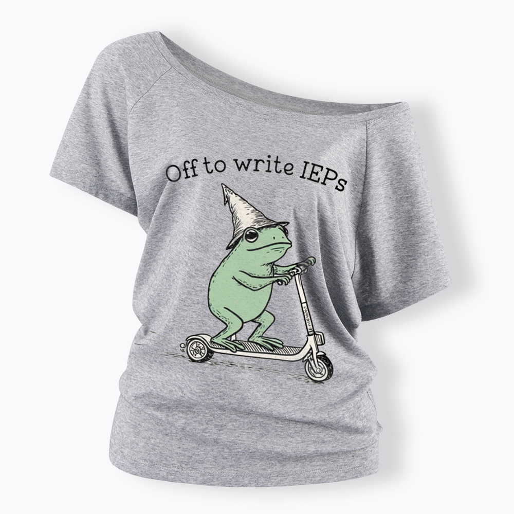 School Psychologist Special Education Off Shoulder T-Shirt