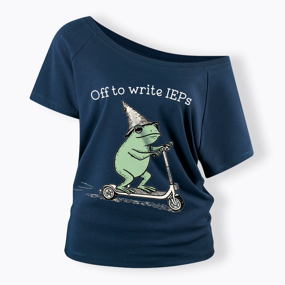 School Psychologist Special Education Off Shoulder T-Shirt