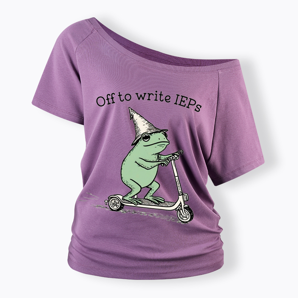 School Psychologist Special Education Off Shoulder T-Shirt
