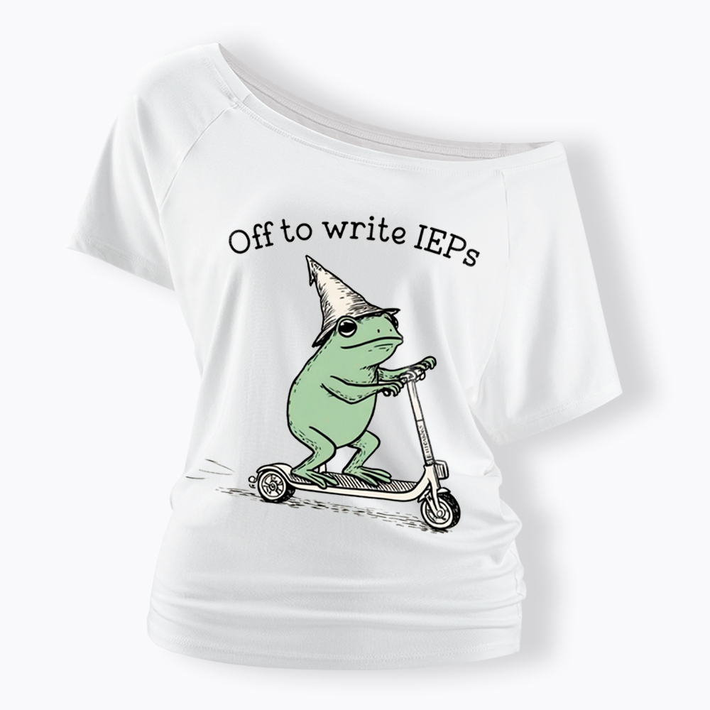 School Psychologist Special Education Off Shoulder T-Shirt