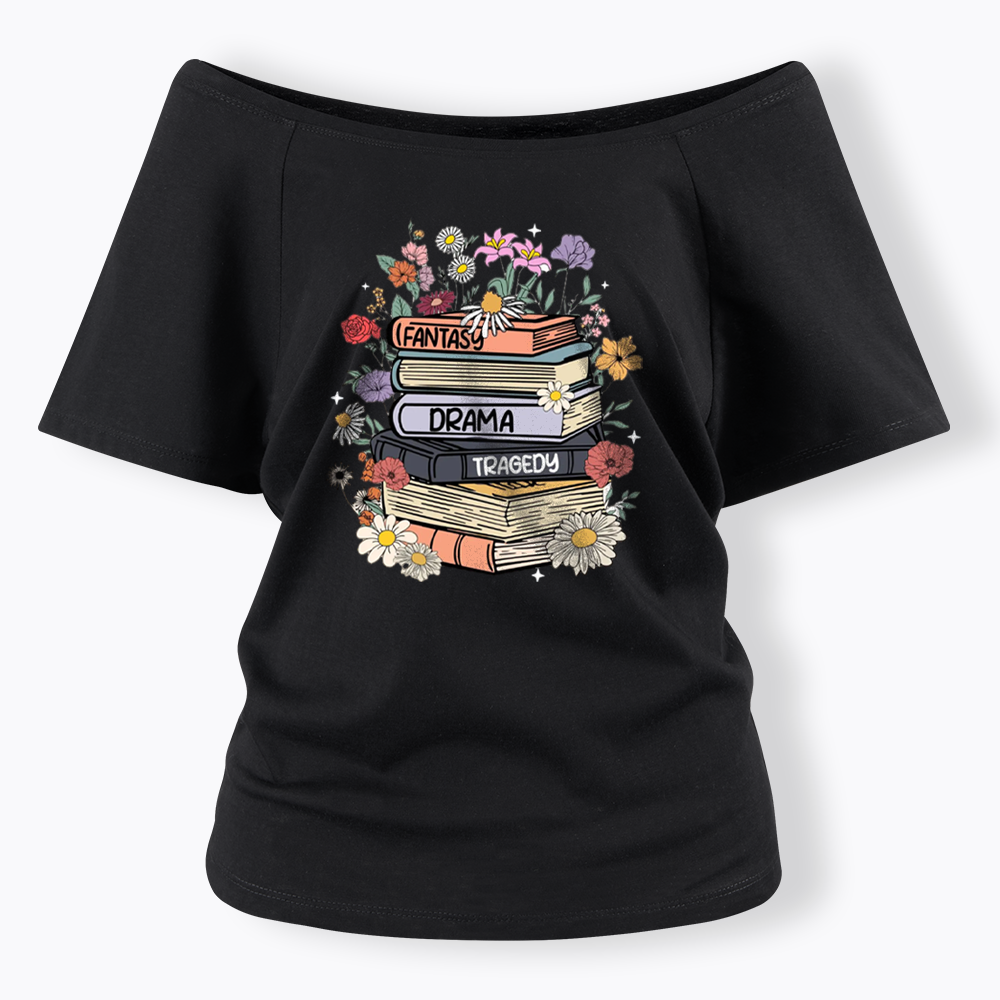 Fantasy Drama Tragedy Kinds Off Shoulder T-shirts