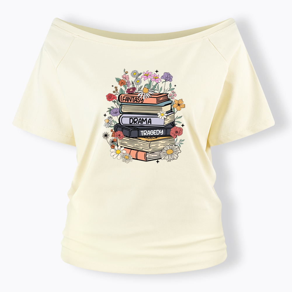 Fantasy Drama Tragedy Kinds Off Shoulder T-shirts