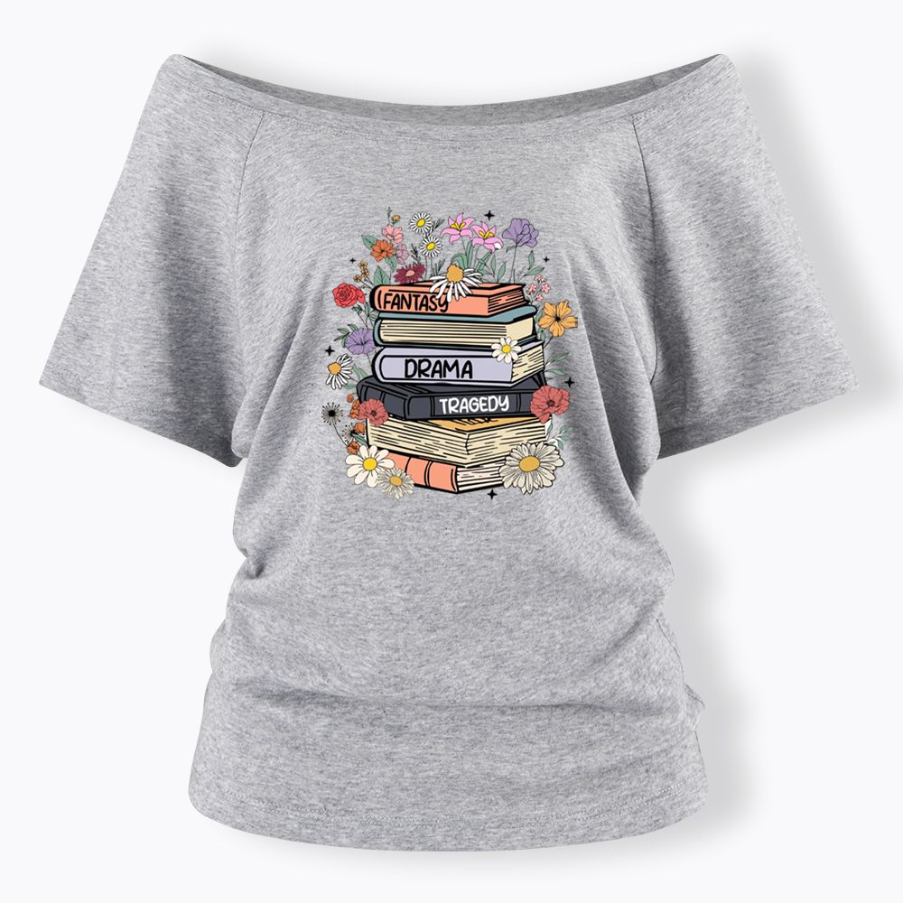 Fantasy Drama Tragedy Kinds Off Shoulder T-shirts
