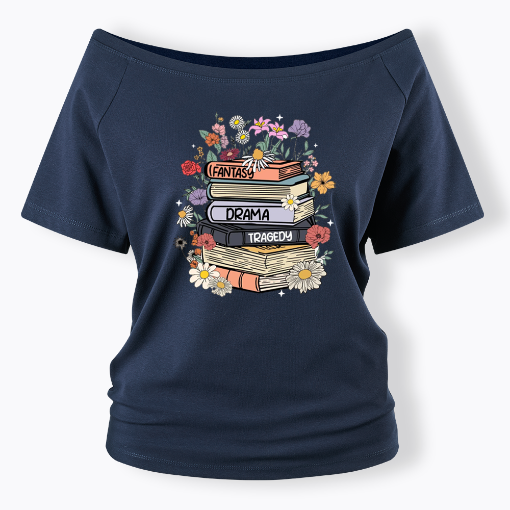 Fantasy Drama Tragedy Kinds Off Shoulder T-shirts